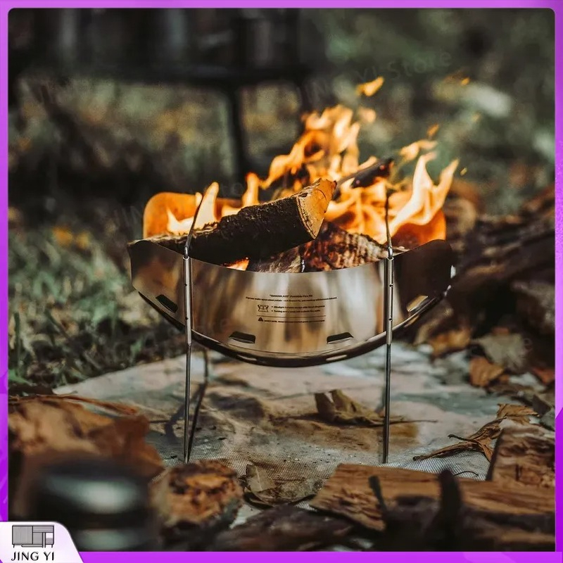 Camping Cooking Fire Pit - Estufa de Camping Ultraligera Plegable, Fogón