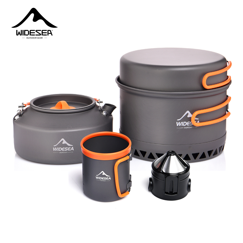 Camping Cooking Set For 4 - Vajilla para acampar, juego de utensilios