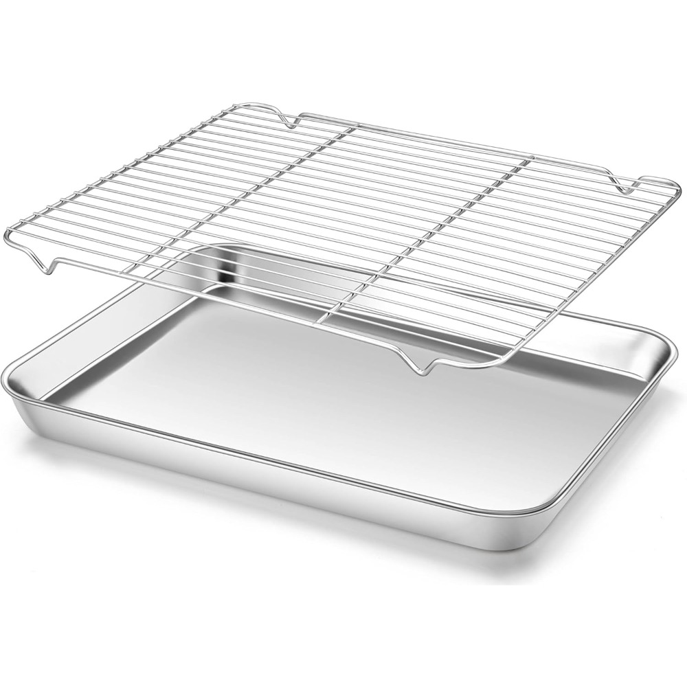 Camping Cooking Wok - Bandeja para hornear multifunción con rejilla