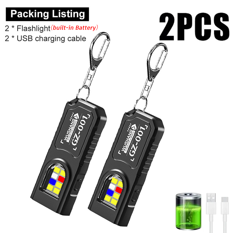 Camping Cooking Fish - Linterna Multifuncional para Llavero, Mini Linterna