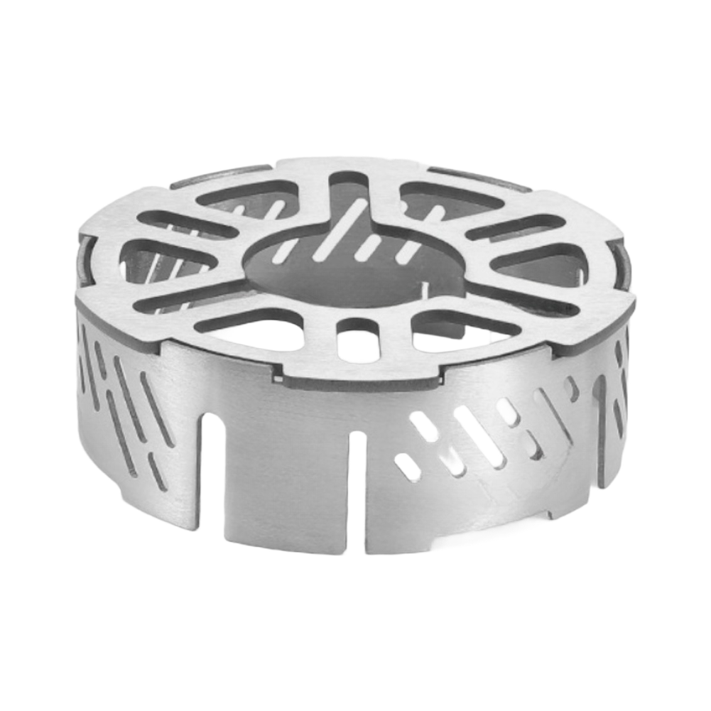 Camping Cooking Ring - Anillo cortavientos de acero inoxidable para
