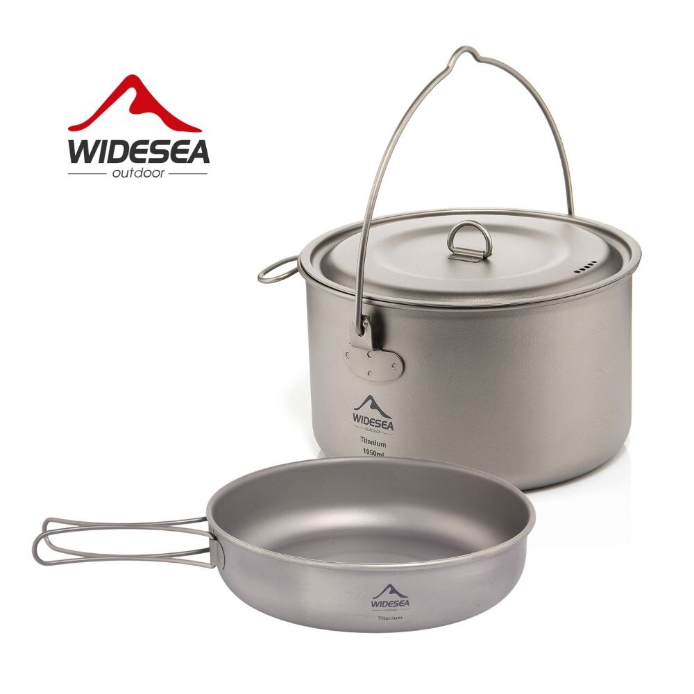 Camping Cooking Set Large - Widesea-vajilla para acampar, juego de utensilios