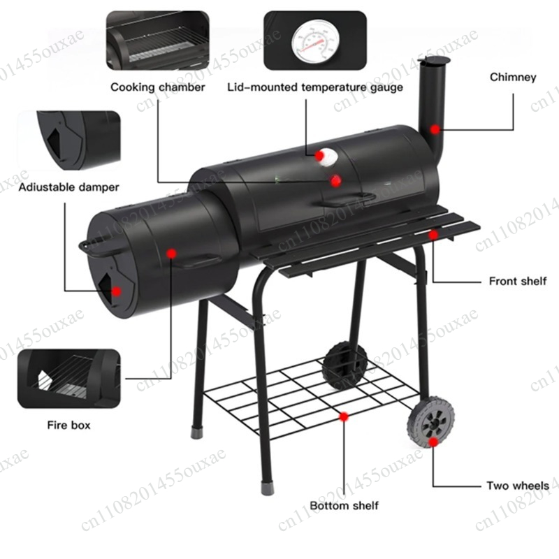Camping Double Cooking Stove - Parrilla de carbón de doble cara