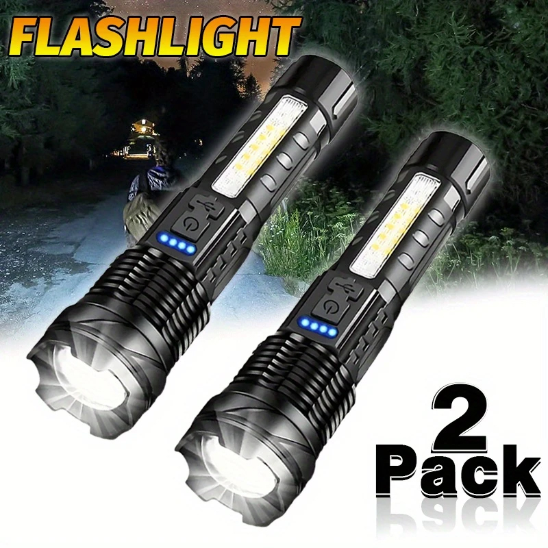 Camping Cooking Fish - Potente linterna LED XHP50, linterna impermeable