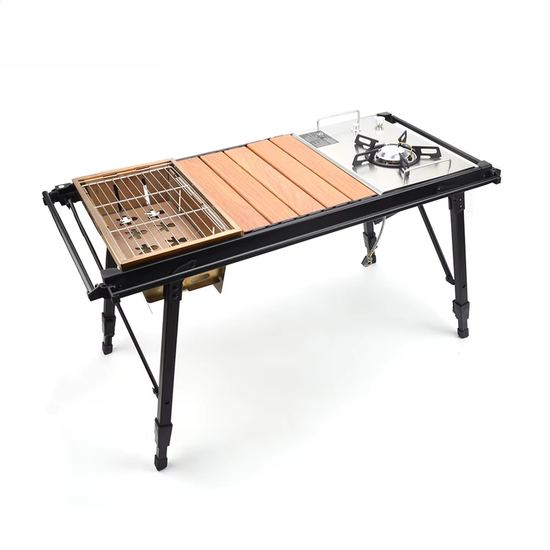 Camp Grill Portable Folding - Mesa de camping plegable y desmontable