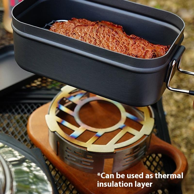 Camping Cooking Ring - Estufa al aire libre parabrisas estufa