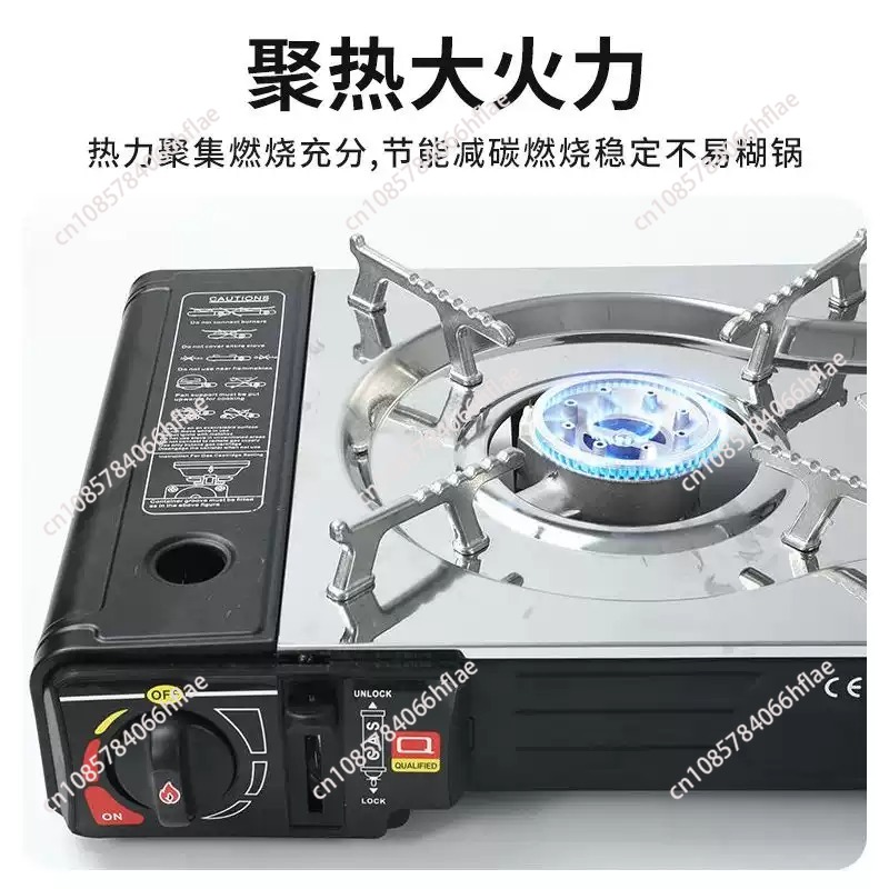 Camping Double Cooking Stove - Estufa de gas portátil de 2