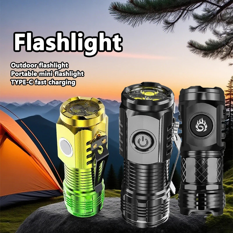 Camping Cooking Fish - MINI linterna LED superbrillante, linterna recargable