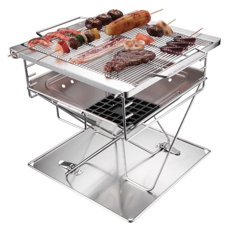 MT‑045 Parrilla portátil plega - Camping Cooking Fire Pit reseña y precio