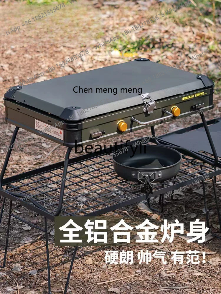 Parrilla de Gas de doble cabez - Camping Double Cooking Stove reseña y precio