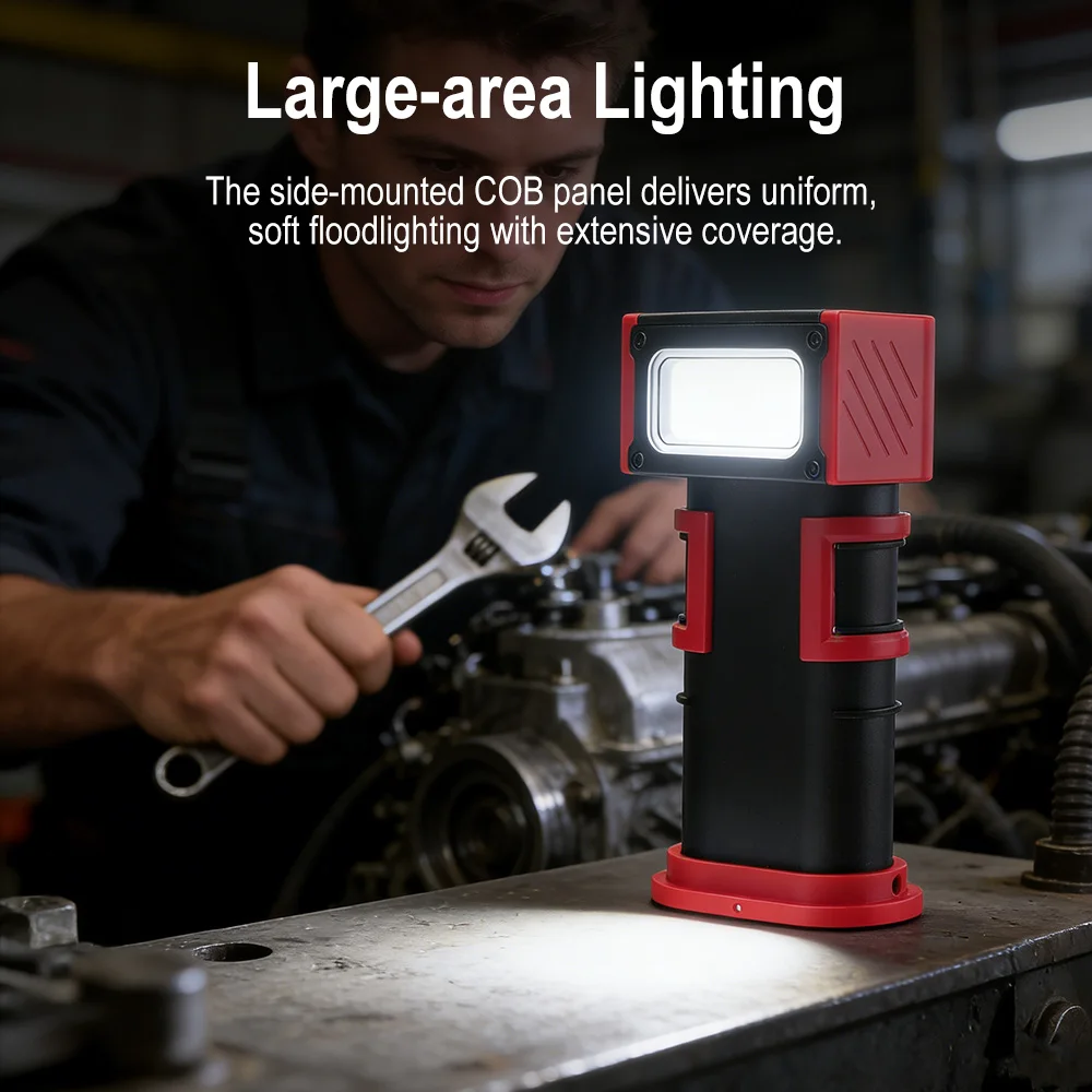 Lámpara de Trabajo LED COB BOR - Camping Cooking Fish reseña y precio