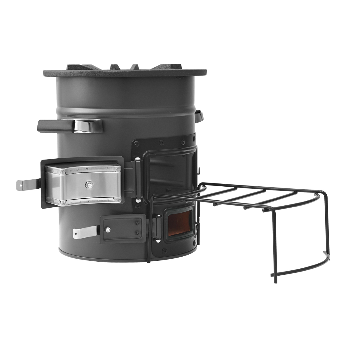 Estufa de camping tipo cohete, - Camping Double Cooking Stove reseña y precio