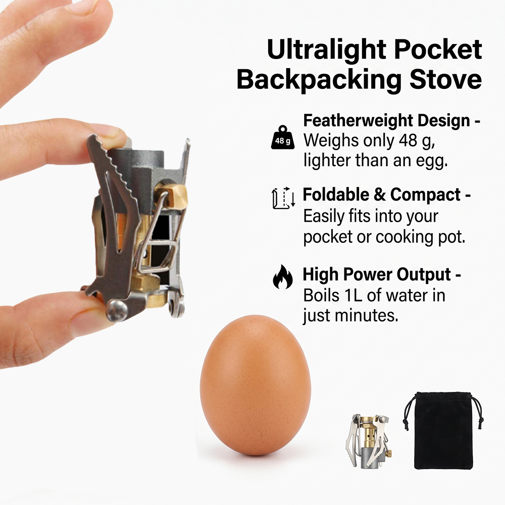 Pandatour - Mini Estufa de Gas - Camping Cooking Wood Stove reseña y precio