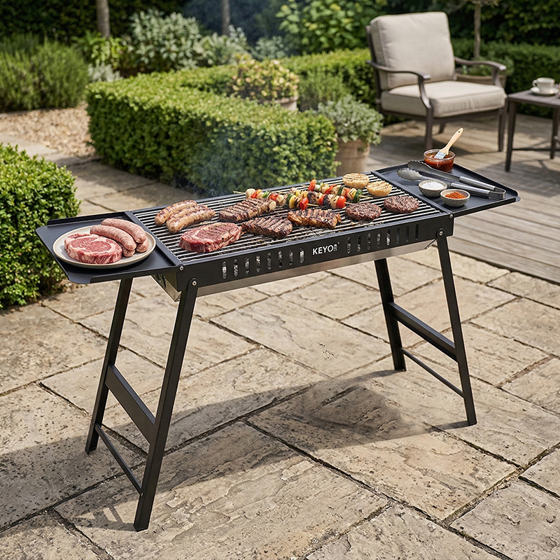 Parrilla de Barbacoa Portátil  - Camp Grill Portable Folding reseña y precio