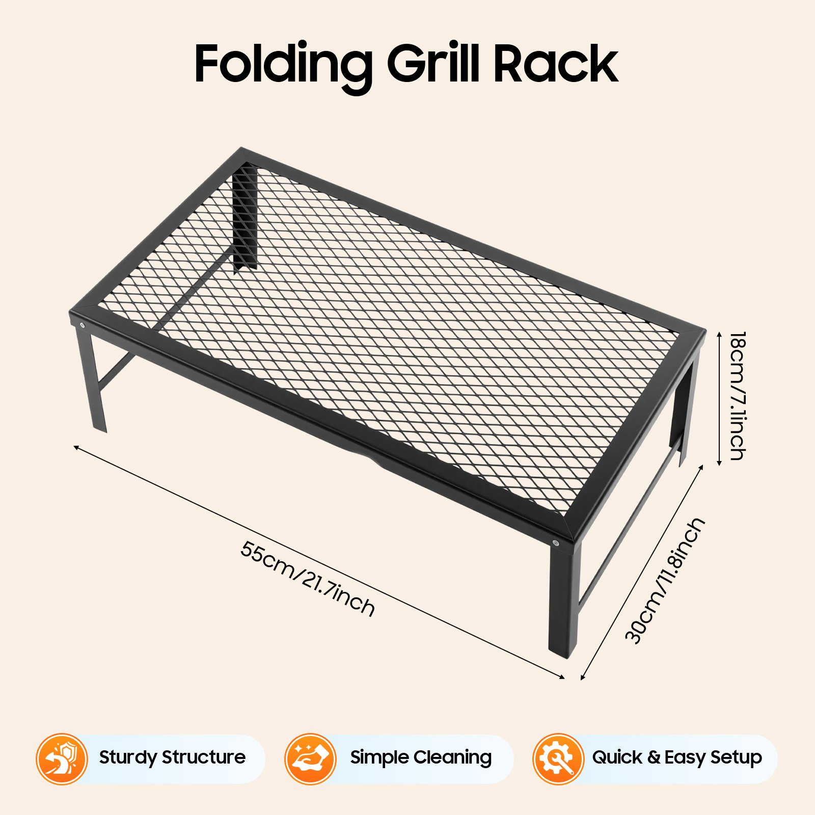 Parrilla Portátil Plegable par - Camping Cooking Fire Pit reseña y precio