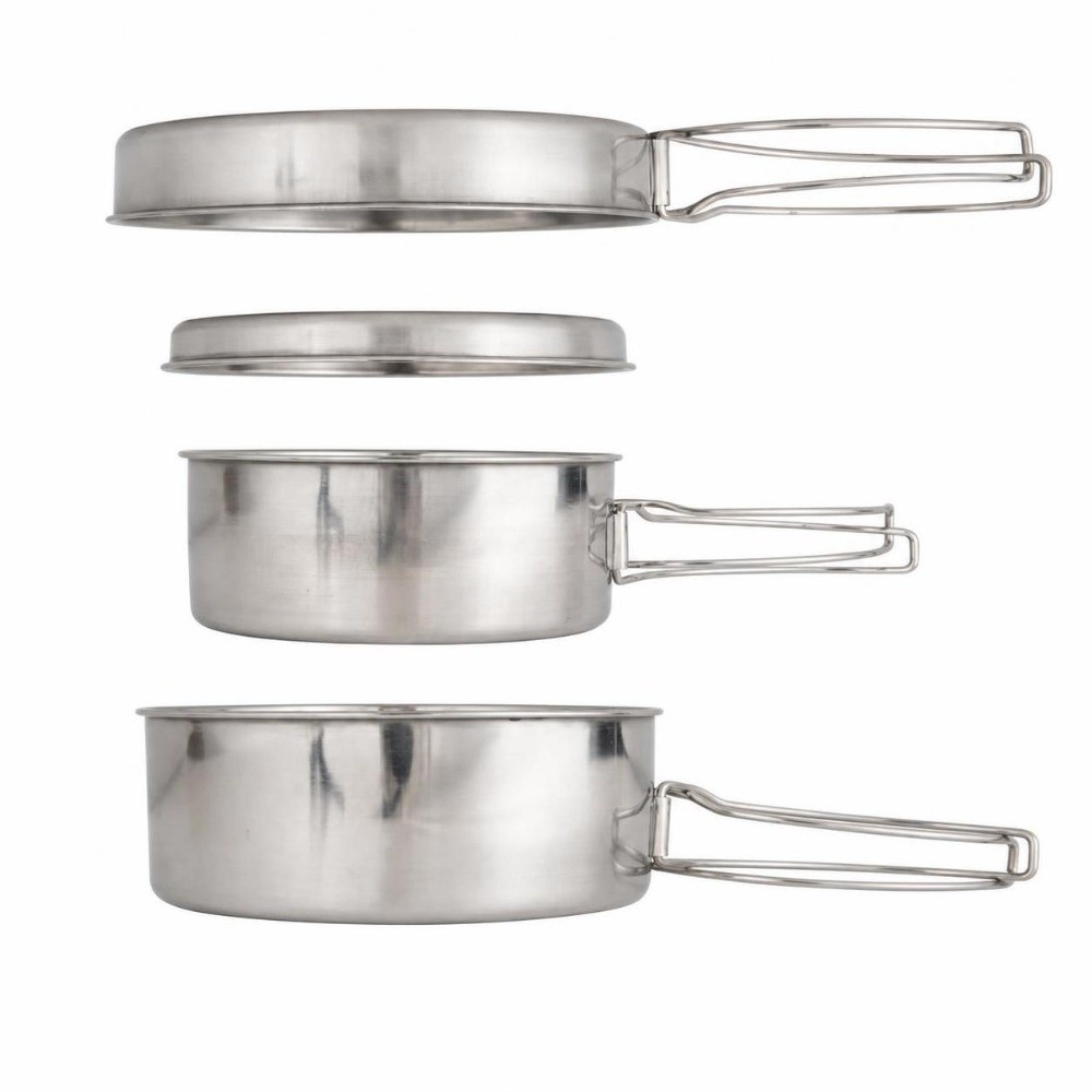 Juego de 4 piezas de utensilio - Camping Cooking Set For 4 reseña y precio