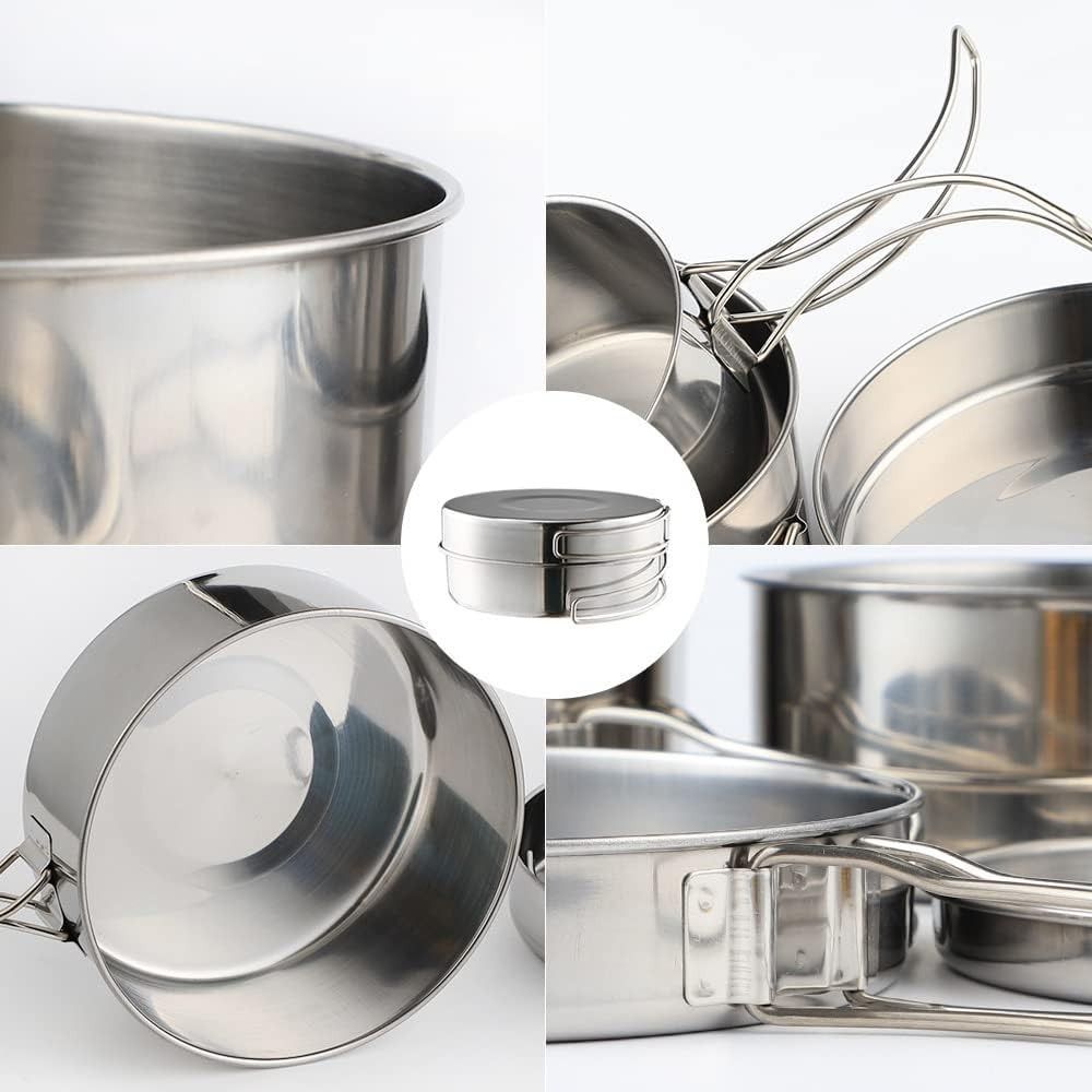 Juego de 4 piezas de utensilio - Camping Cooking Set For 4 reseña y precio