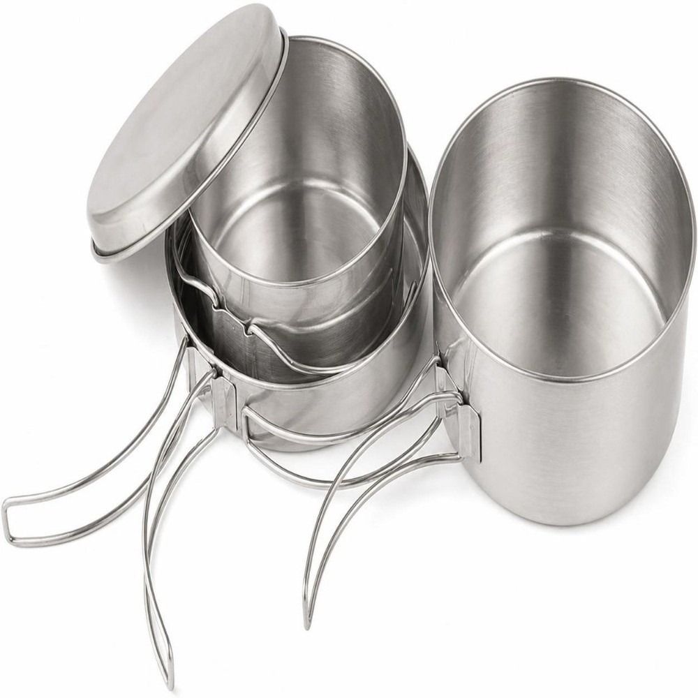 Juego de 4 piezas de utensilio - Camping Cooking Set For 4 reseña y precio