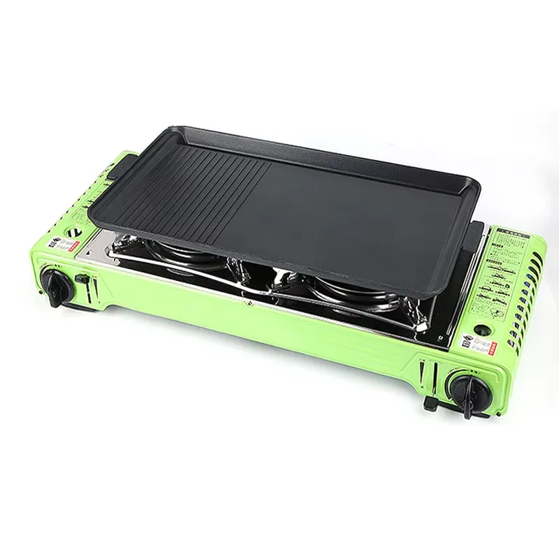 Mesa de Camping Portátil para  - Camping Double Cooking Stove reseña y precio