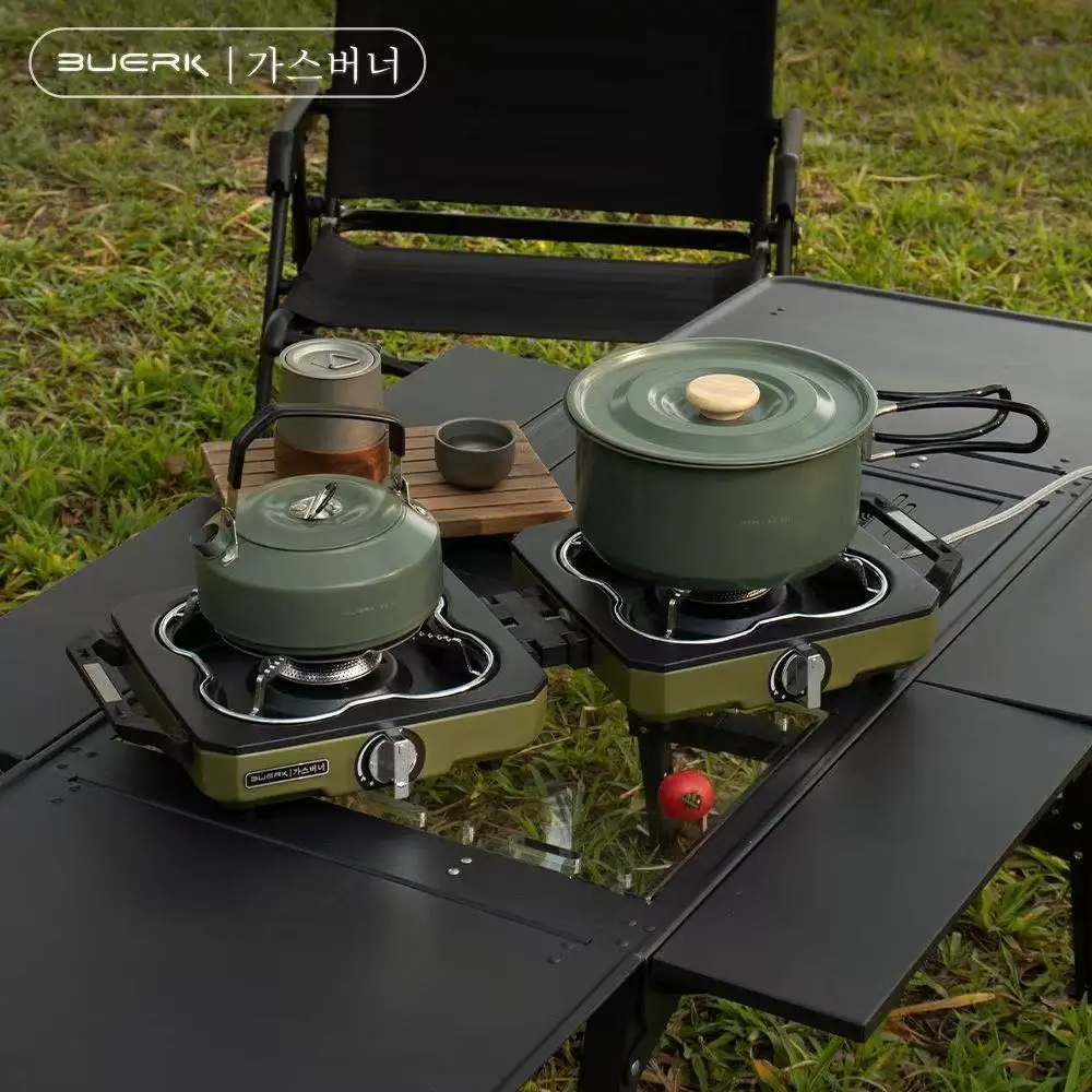 Estufa de Camping BUERK, quema - Camping Double Cooking Stove reseña y precio