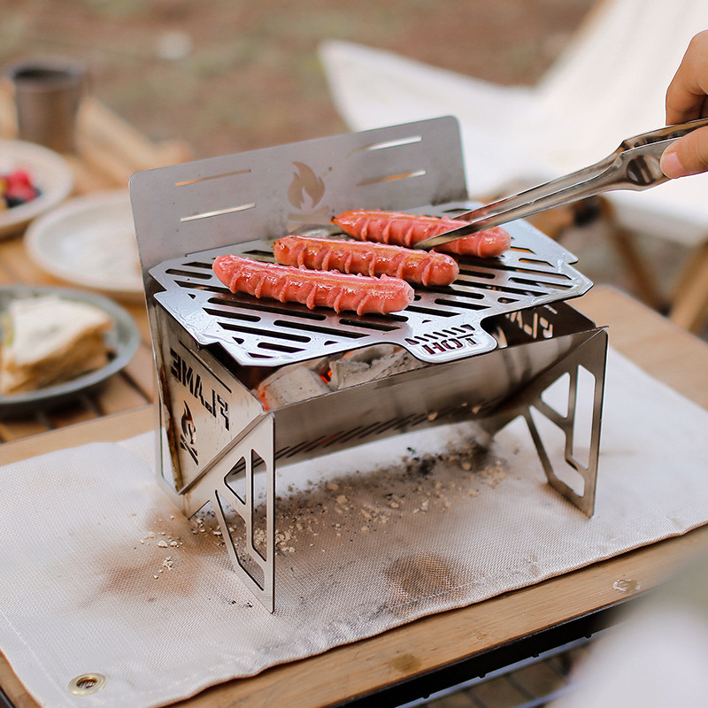 Estufa de leña para exteriores - Camping Cooking Fire Pit reseña y precio