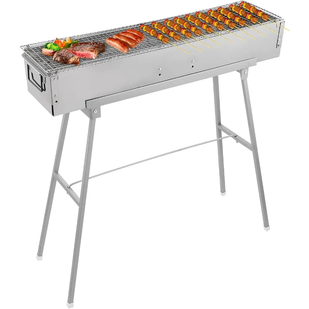 Parrillas de carbón portátiles - Camp Grill Portable Folding reseña y precio