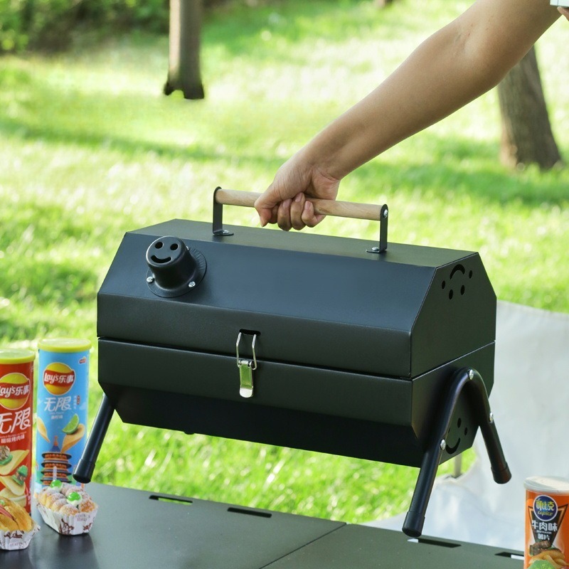Parrilla de barbacoa de acero  - Camping Double Cooking Stove reseña y precio