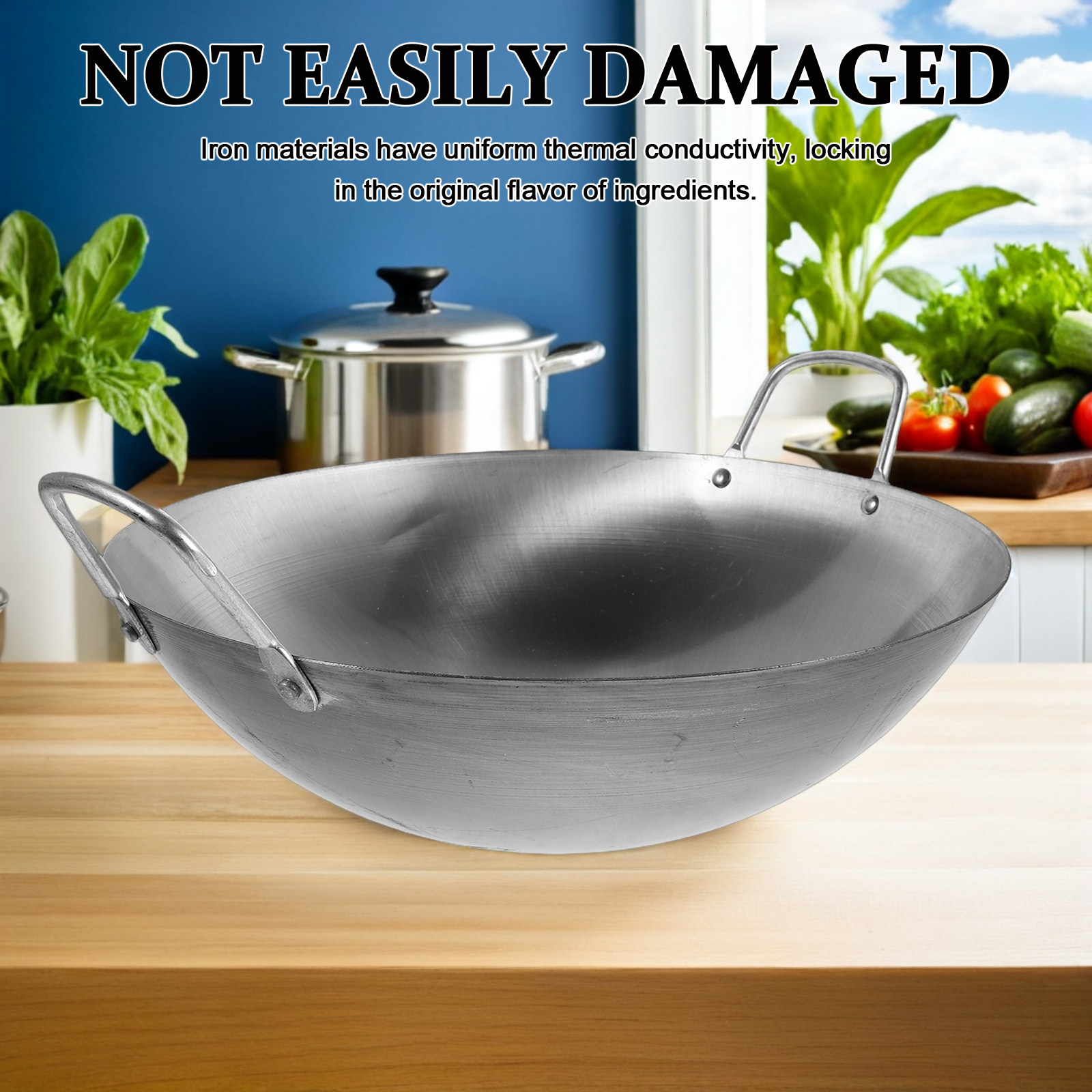 Anillo de hierro para wok, sop - Camping Cooking Wok reseña y precio