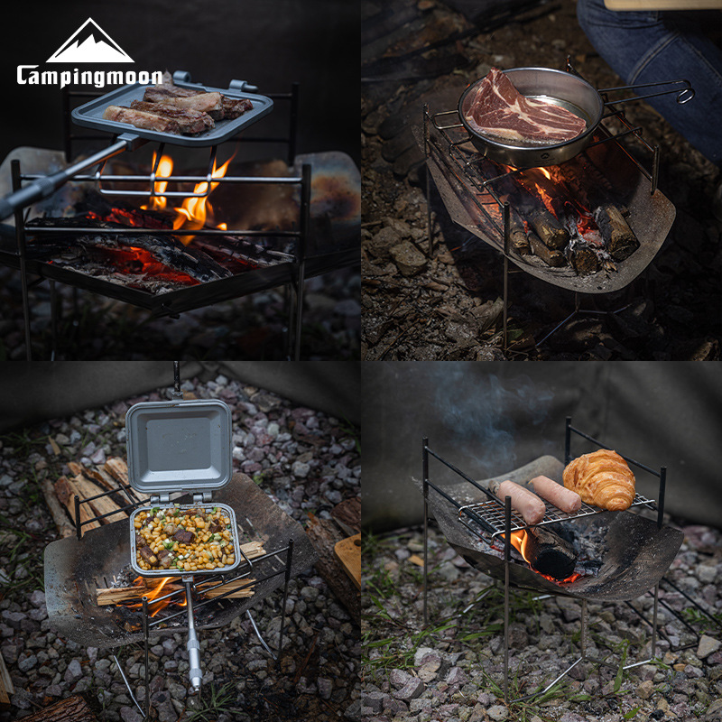 CAMPINGMOON SOLO-A4 Incinerado - Camp Grill Portable Folding reseña y precio