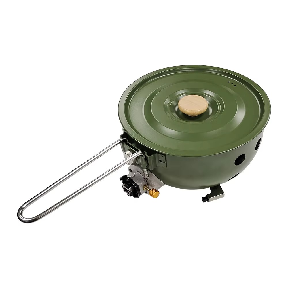Olla Antiadherente con Tapa, C - Camping Cooking Set For 4 reseña y precio