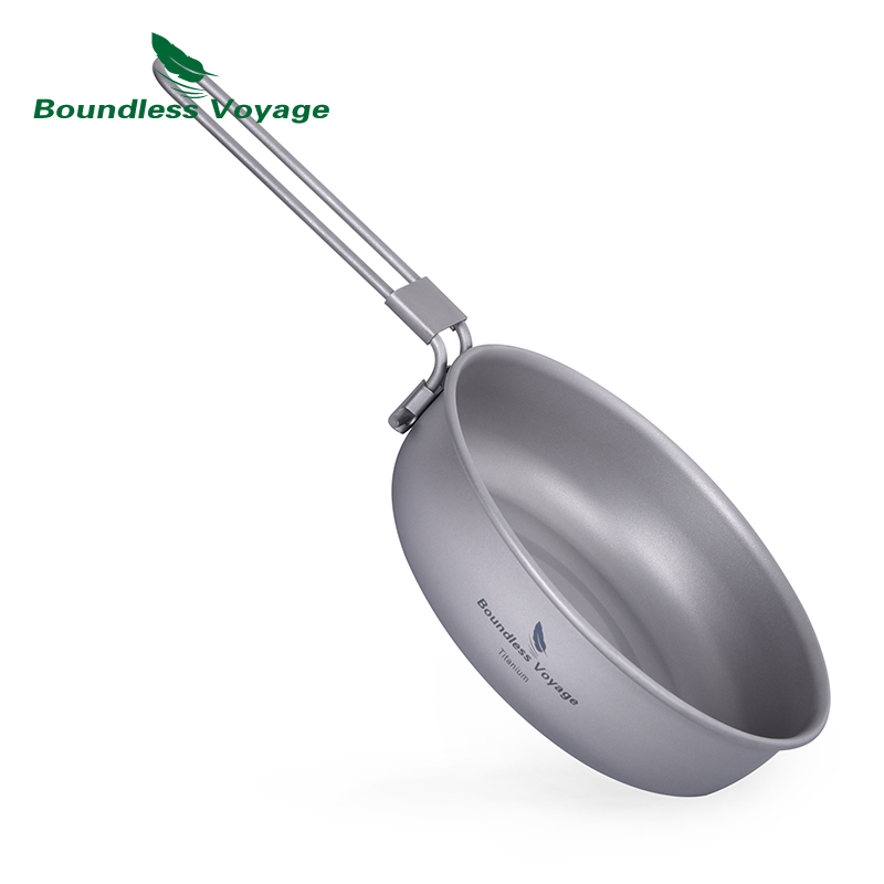 Sartén de titanio ultraligera  - Camping Cooking Wok reseña y precio