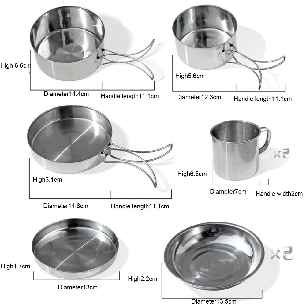 Juego de utensilios de cocina  - Camping Cooking Set Large reseña y precio