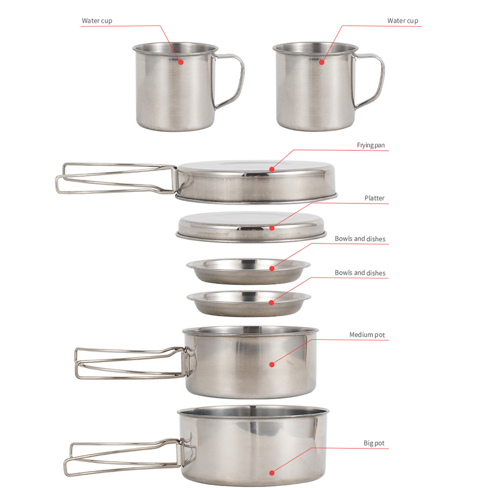 Juego de utensilios de cocina  - Camping Cooking Set Large reseña y precio