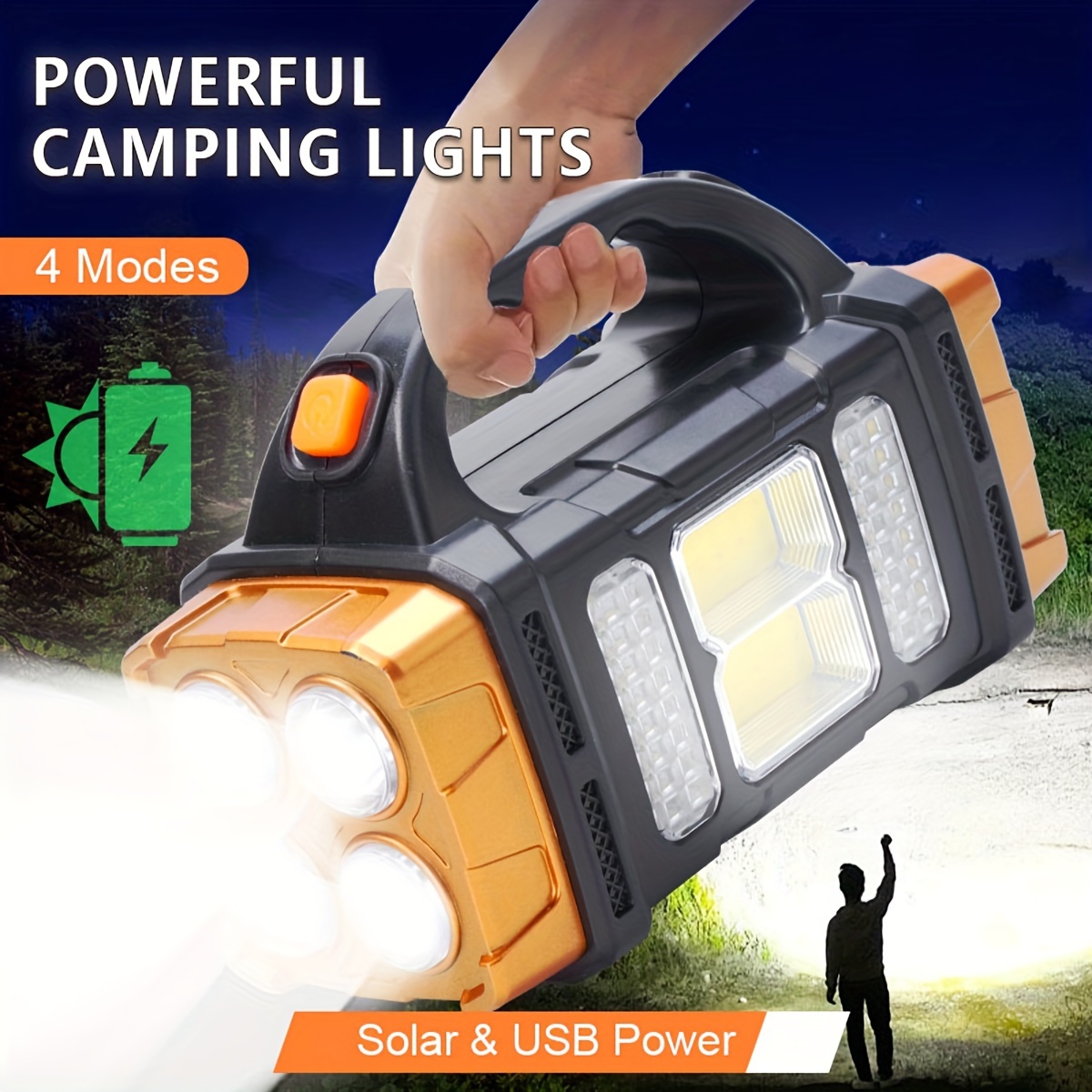 Nueva Linterna LED Solar Recar - Camping Cooking Fish reseña y precio