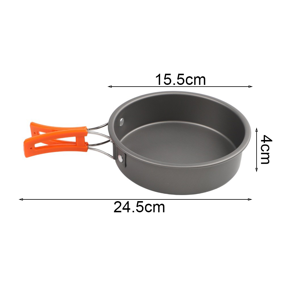 Sartén de aluminio que conduce - Camping Cooking Wok reseña y precio