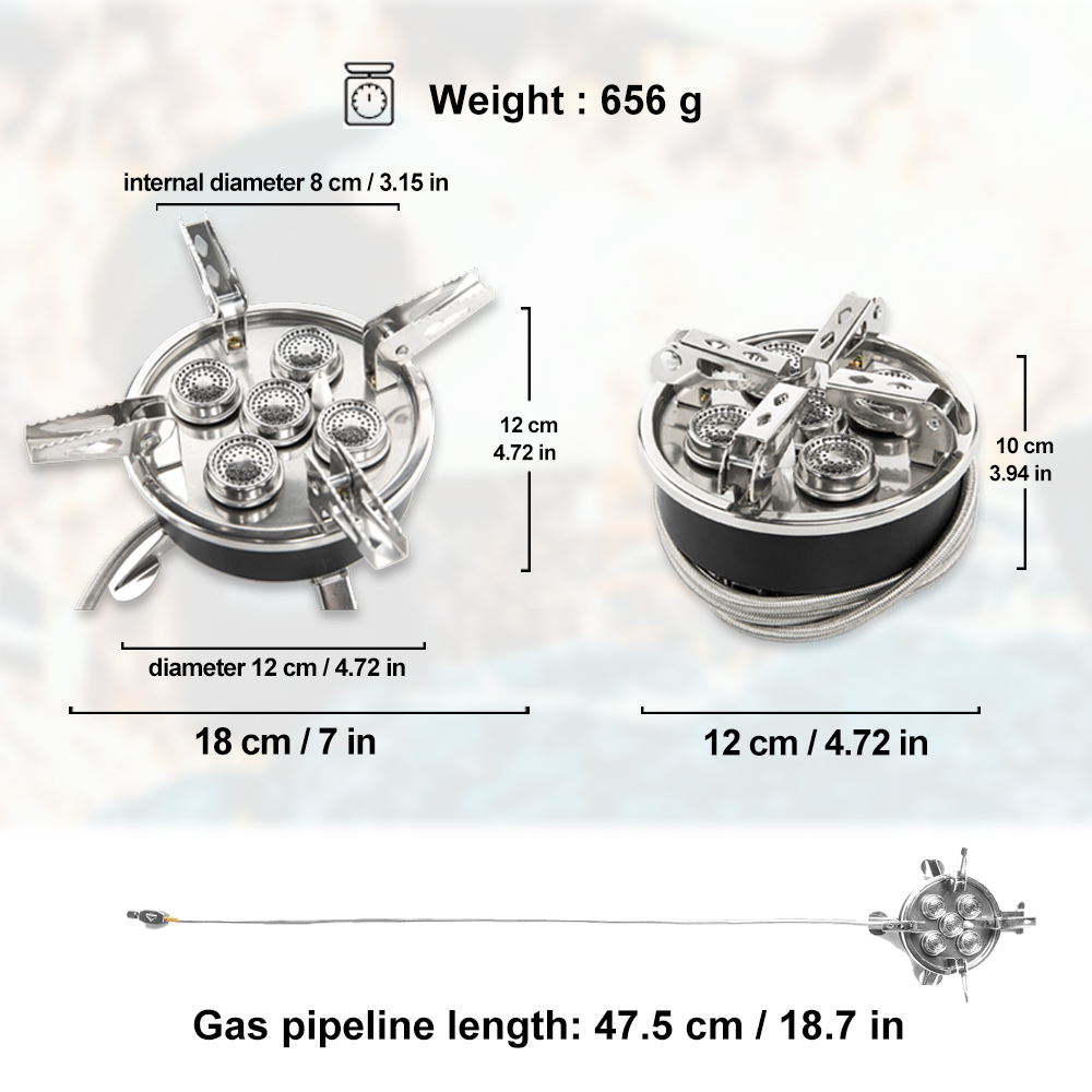 Estufa de Gas Widesea para aca - Camping Cooking Wood Stove reseña y precio