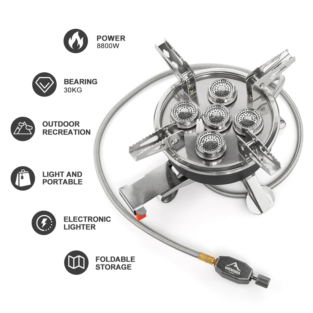 Estufa de Gas Widesea para aca - Camping Cooking Wood Stove reseña y precio