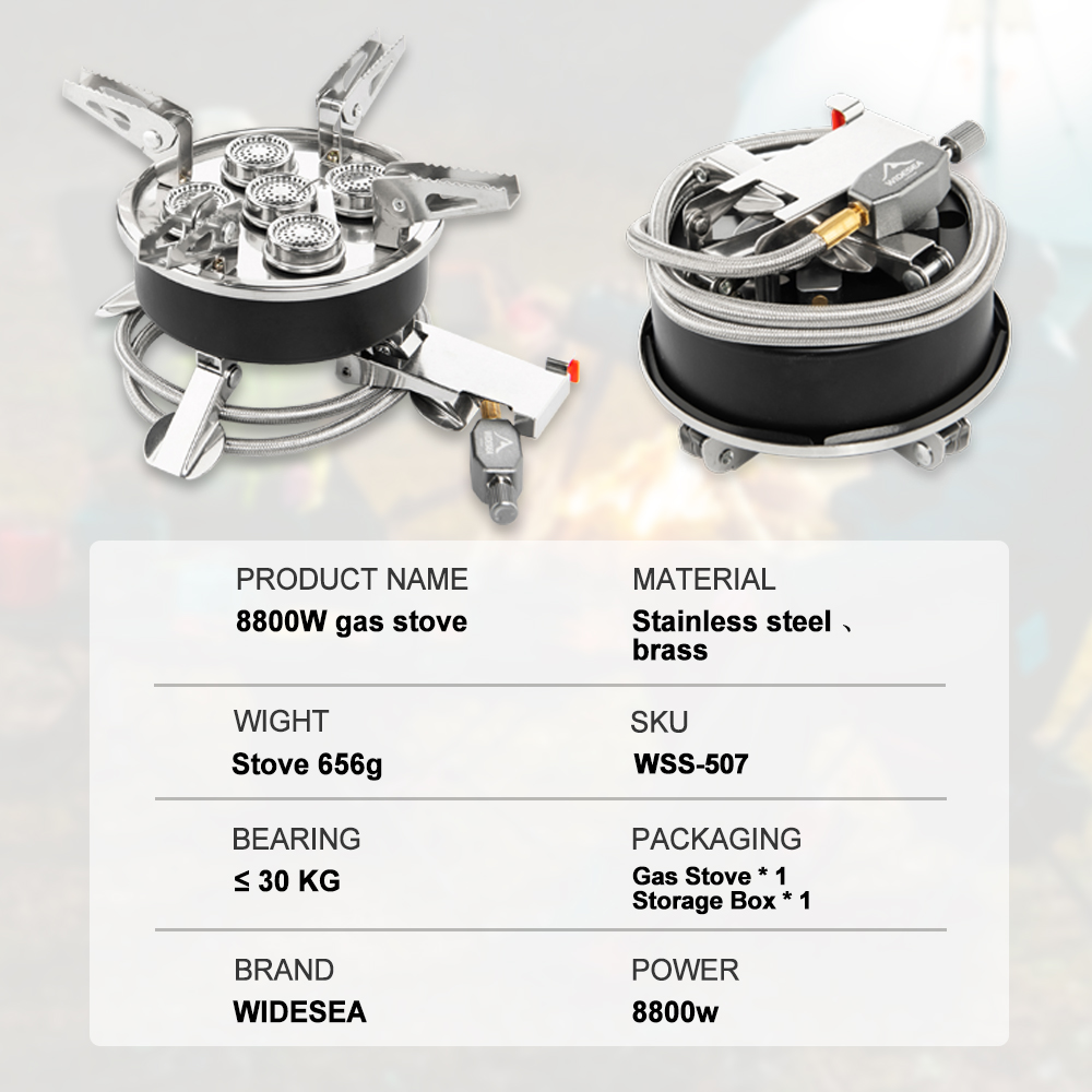 Estufa de Gas Widesea para aca - Camping Cooking Wood Stove reseña y precio