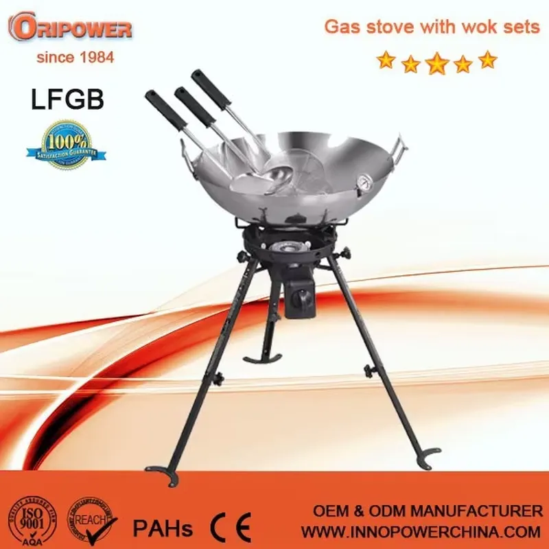 Estufa de Gas Portátil para Ac - Camping Cooking Wok reseña y precio