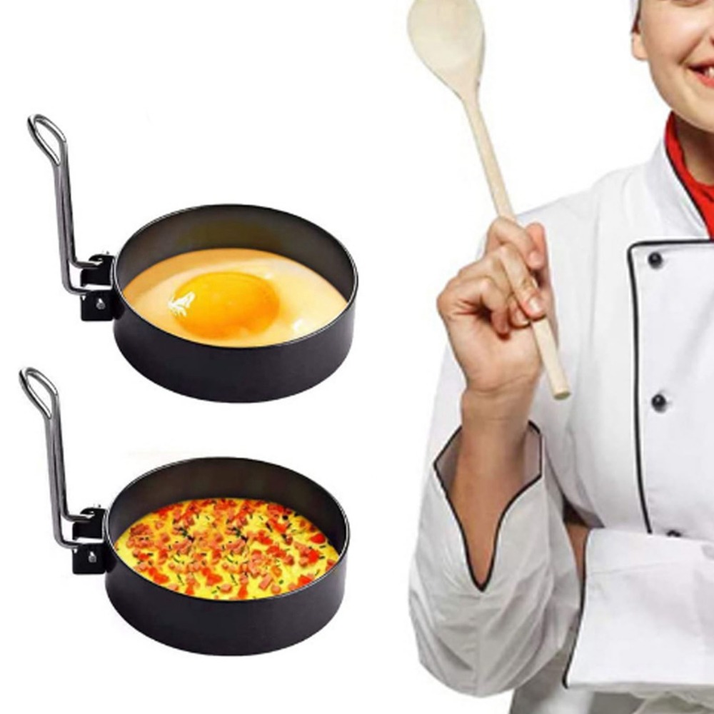 2 Moldes Redondos de Acero Ino - Camping Cooking Ring reseña y precio