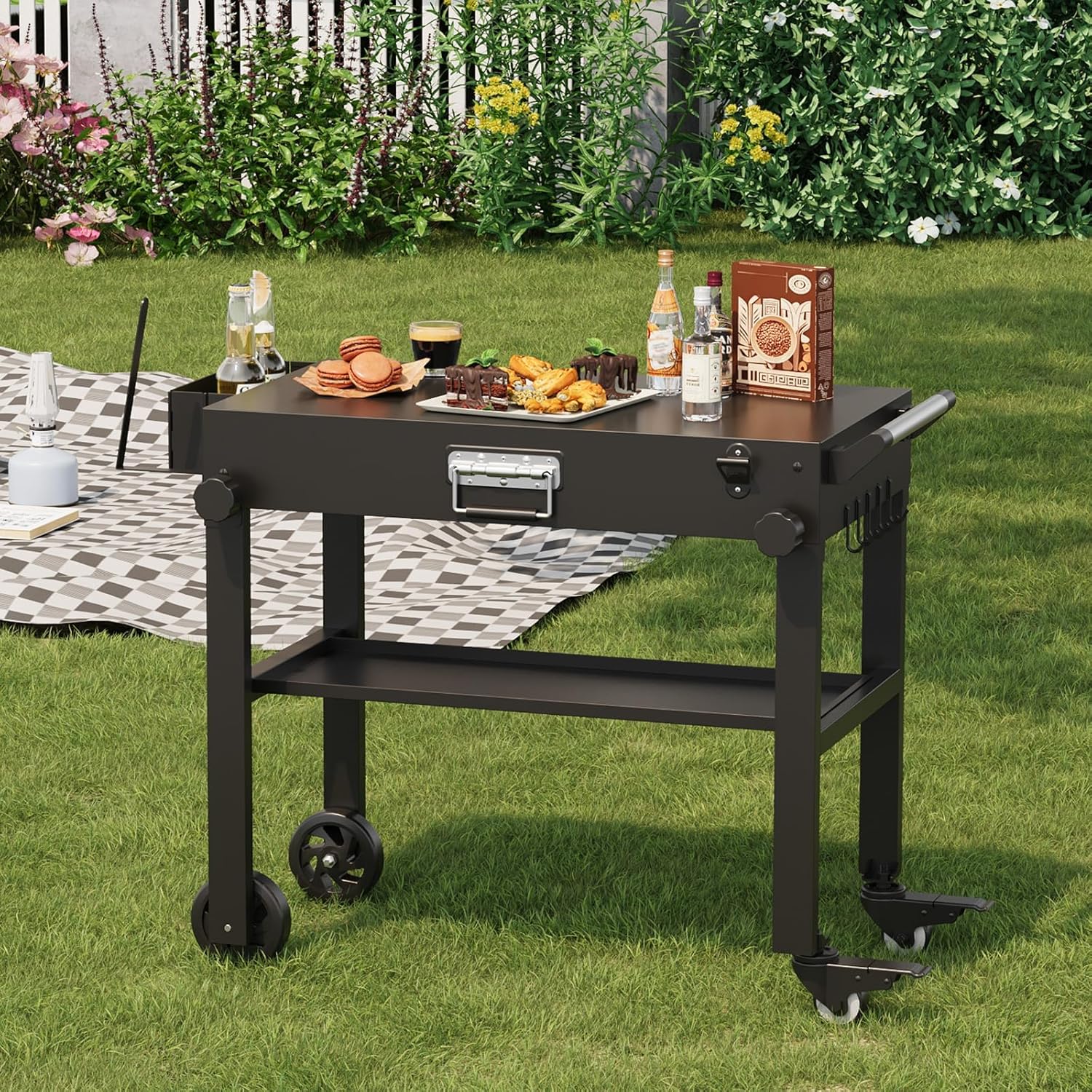 Carrito de parrilla portátil T - Camp Grill Portable Folding reseña y precio