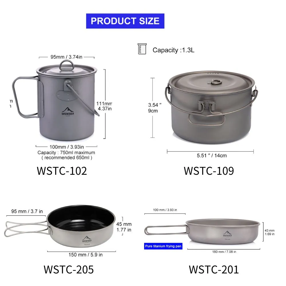 AliExpress Collection Widesea- - Camping Cooking Set Large reseña y precio