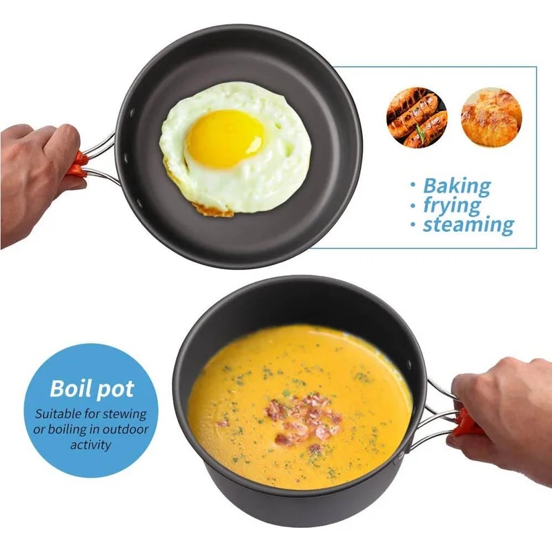 Juego de Utensilios de Cocina  - Camping Cooking Set For 4 reseña y precio