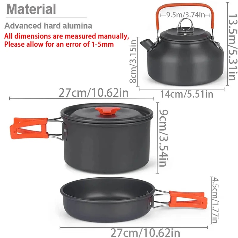 Juego de Utensilios de Cocina  - Camping Cooking Set For 4 reseña y precio