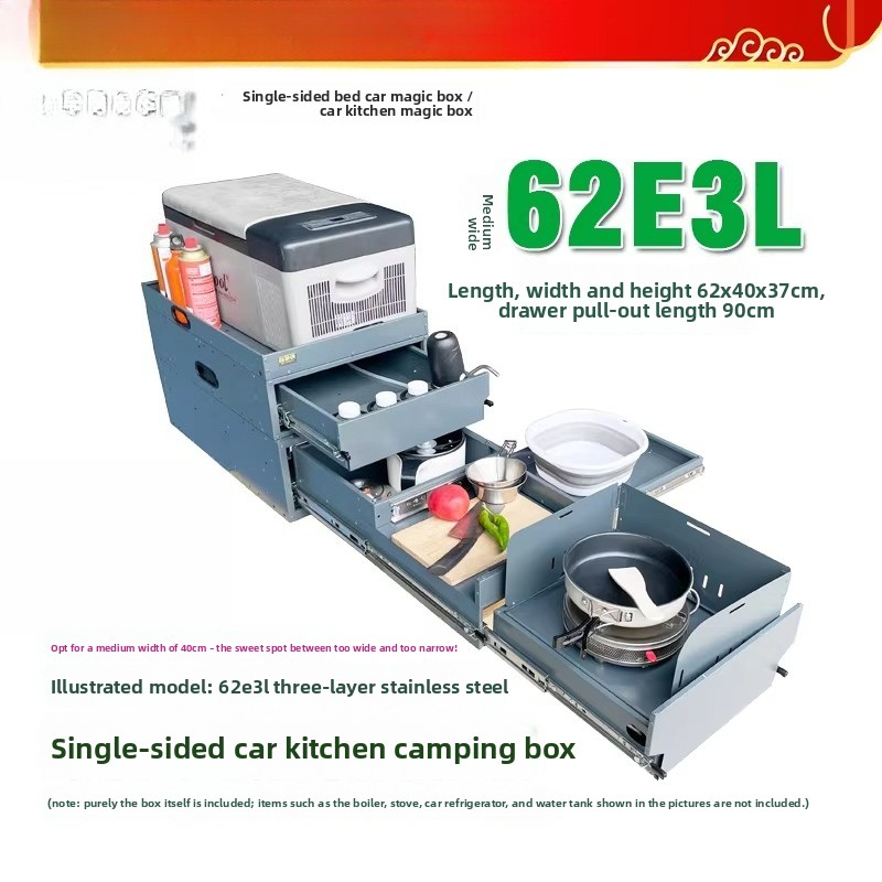 Caja de Almacenamiento y Cocin - Camping Cooking Organizer reseña y precio